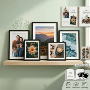 Premium Photo Frame Set (Set of 5 Mixed Sizes)