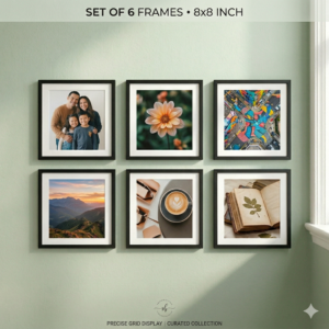 Square Photo Frame (Set of 6 Frames .8x8' Sizes)